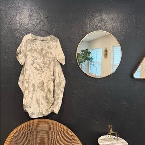 SZ S 55% Linen bubble dress